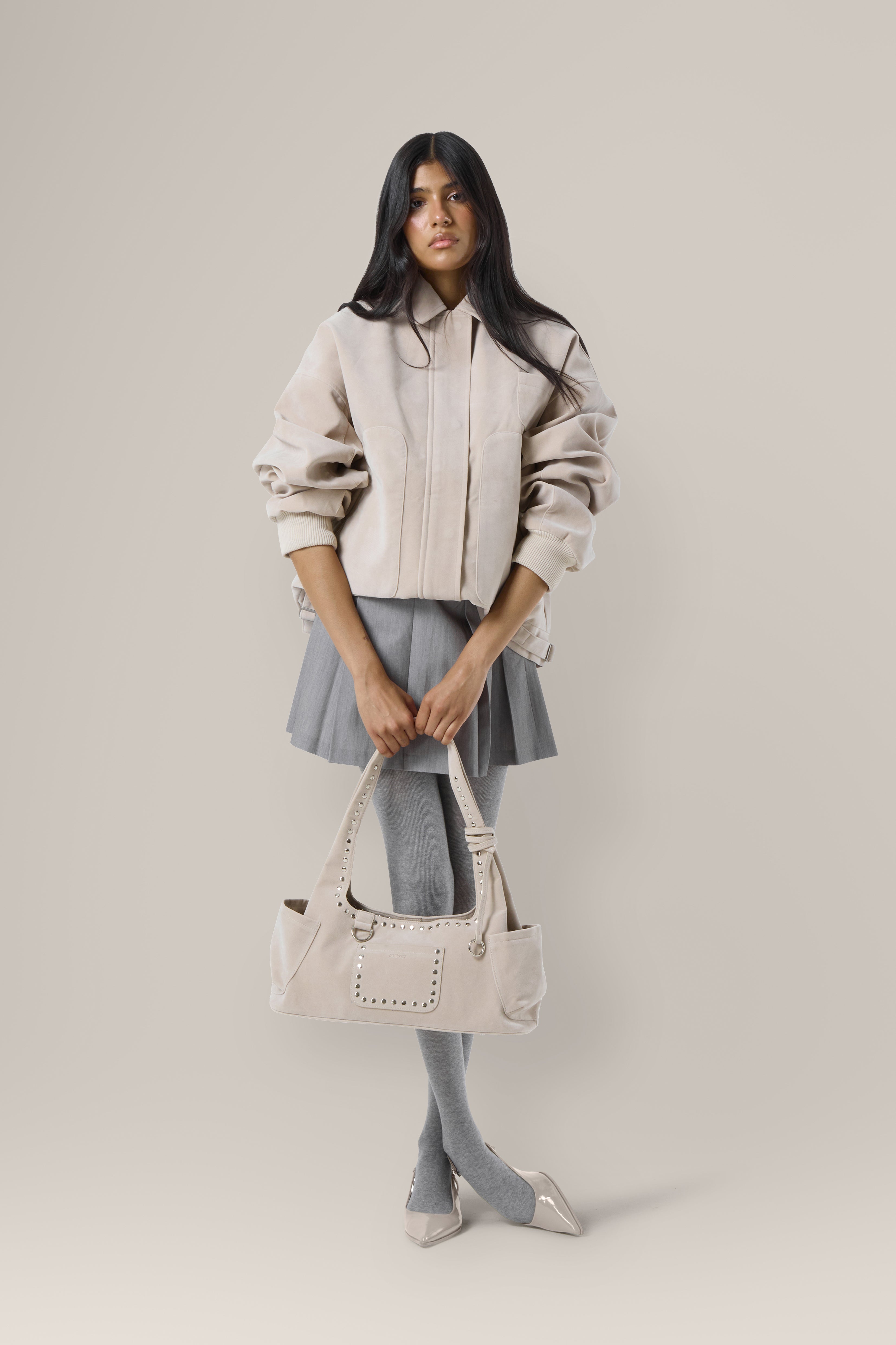 Martha Carryall Bag in Beige